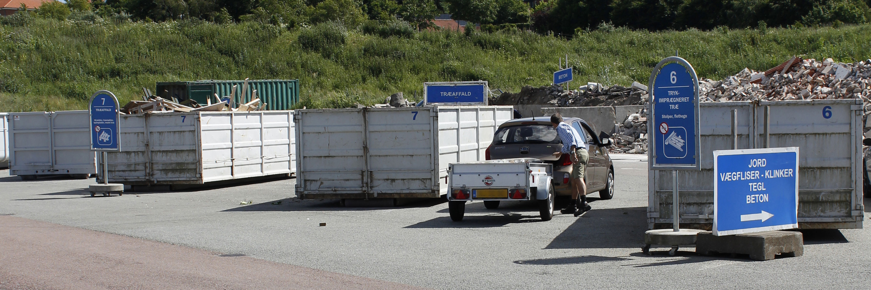 Mand tømmer trailer