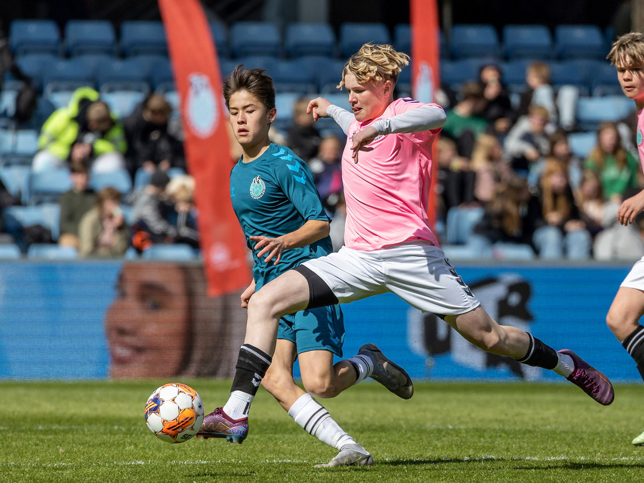 Sidst der var Ultra Skolepokalen i Randers var i 2023, hvor Johannesskolen fra København vandt 1 - 0 over Hjalleseskolen fra Odense ved drengefinalen. Foto: Anders Kjærbye