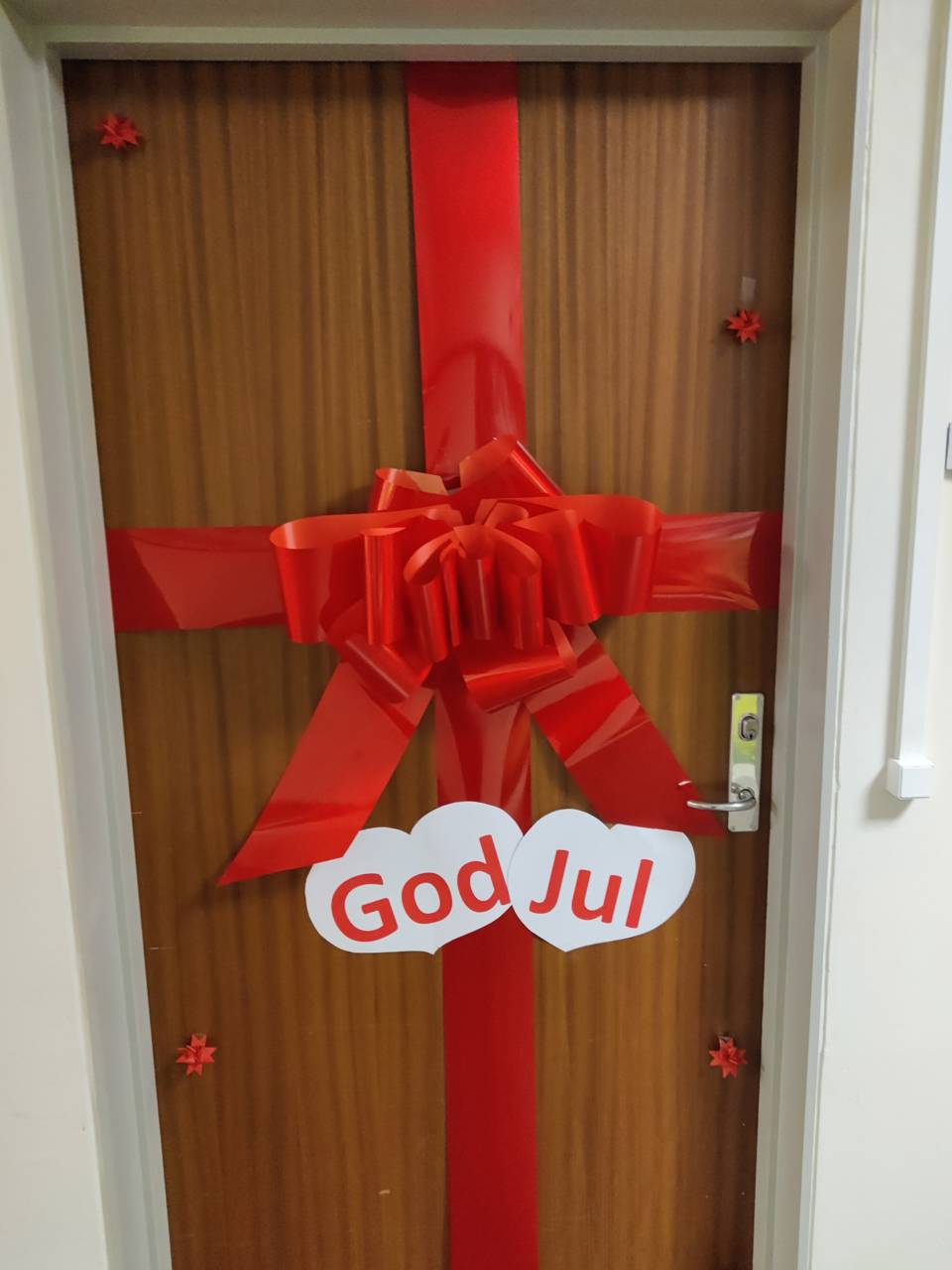 Julepynt af dør