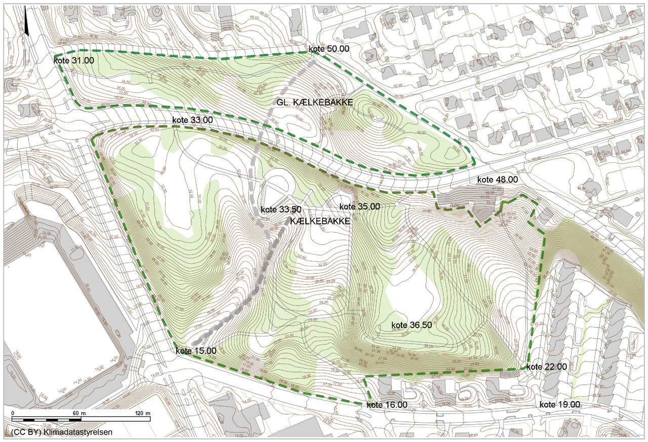 Illustrationsplan Vestparkens kælkebakker