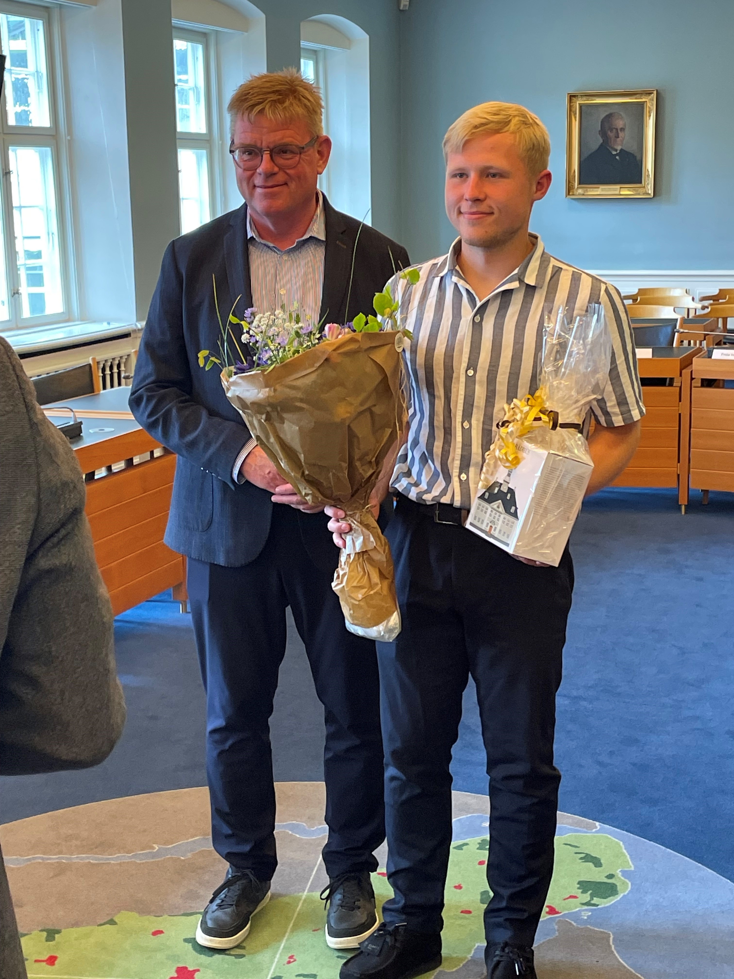 Vinderen af DM i Skills med borgmester Torben Hansen